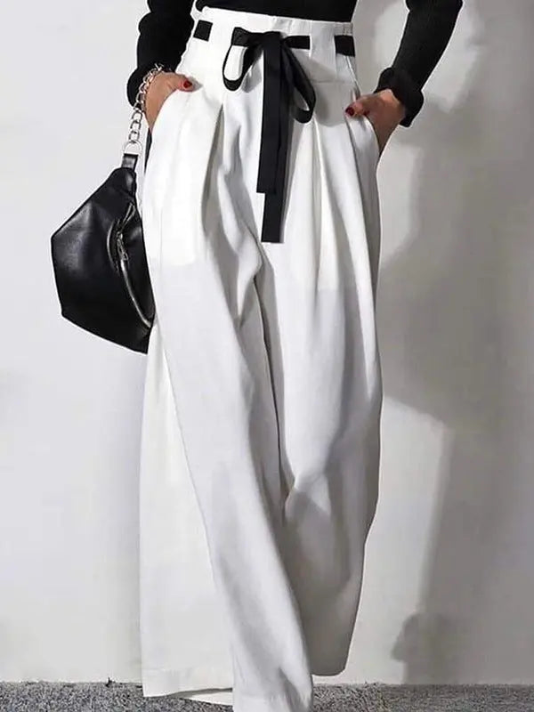 Pantalon Large Taille Haute à Plis ORIS WEAR