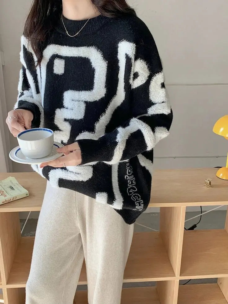 Pull épais à motif dessin animé pour Votre Hiver ORIS WEAR