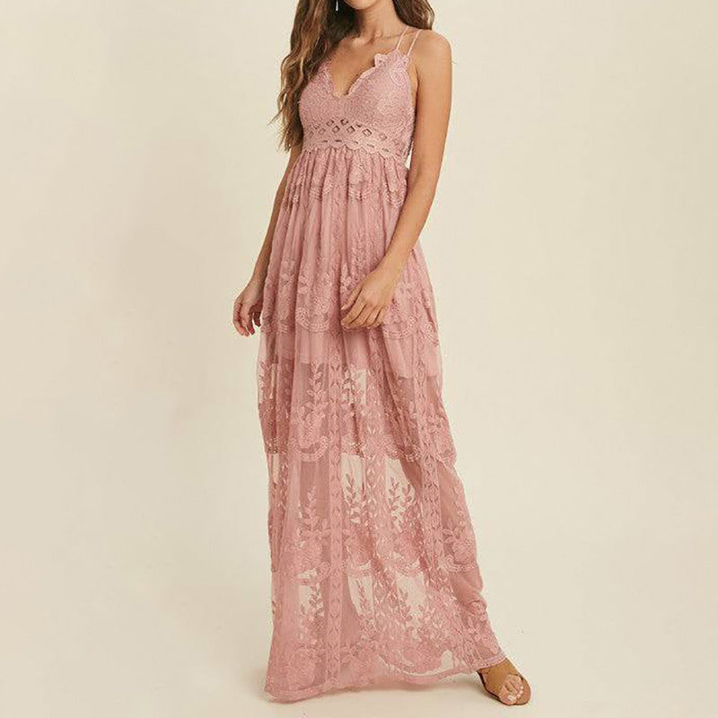 Robe en dentelle à bretelles ORIS WEAR