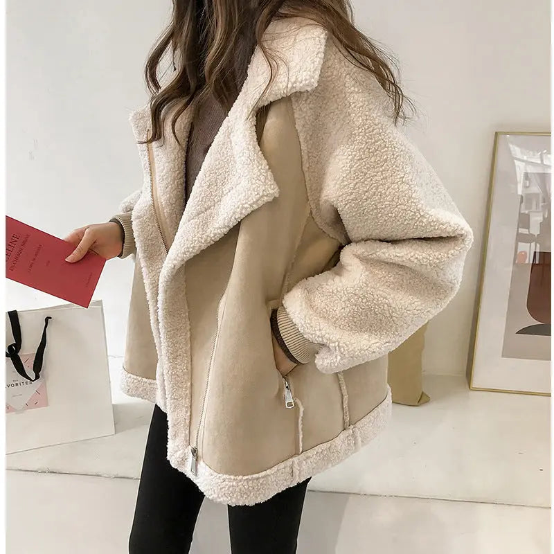 Veste Courte Suédine & Doublure Mouton ORIS WEAR