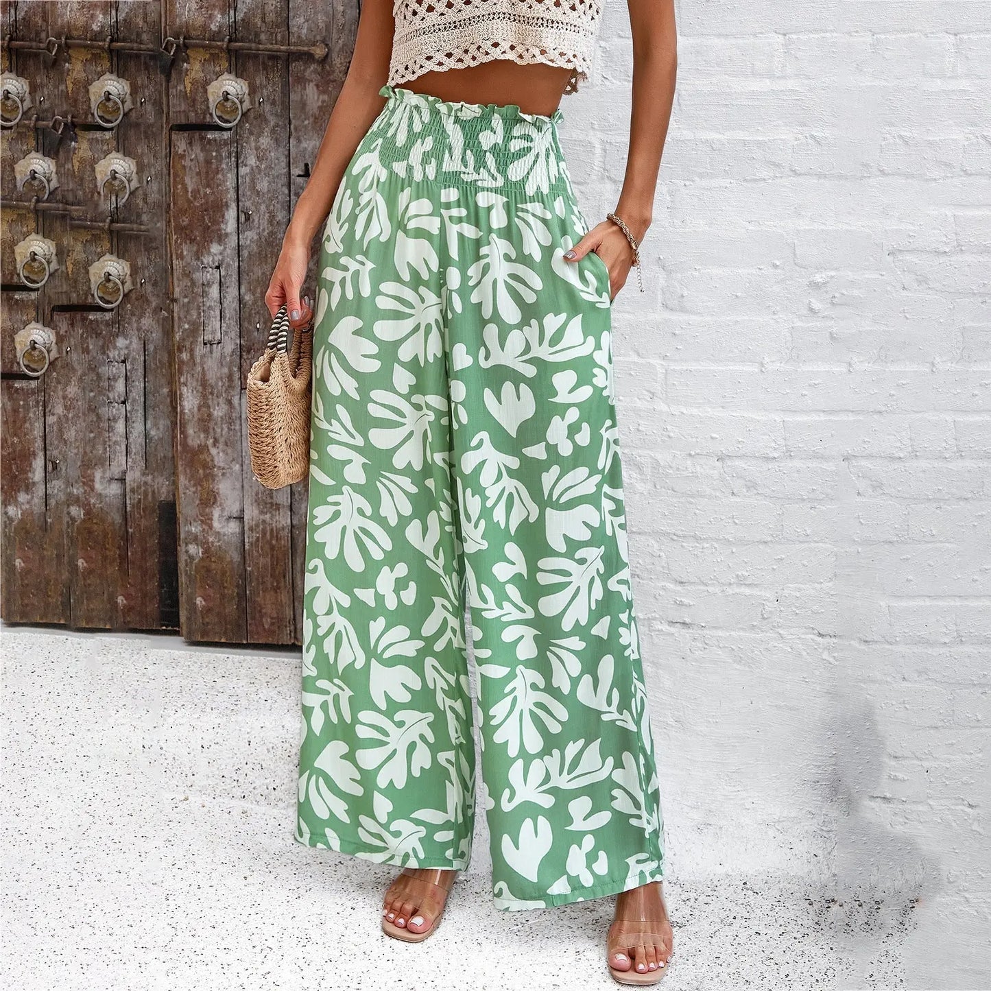 Pantalon Ample Imprimé Élégant ORIS WEAR