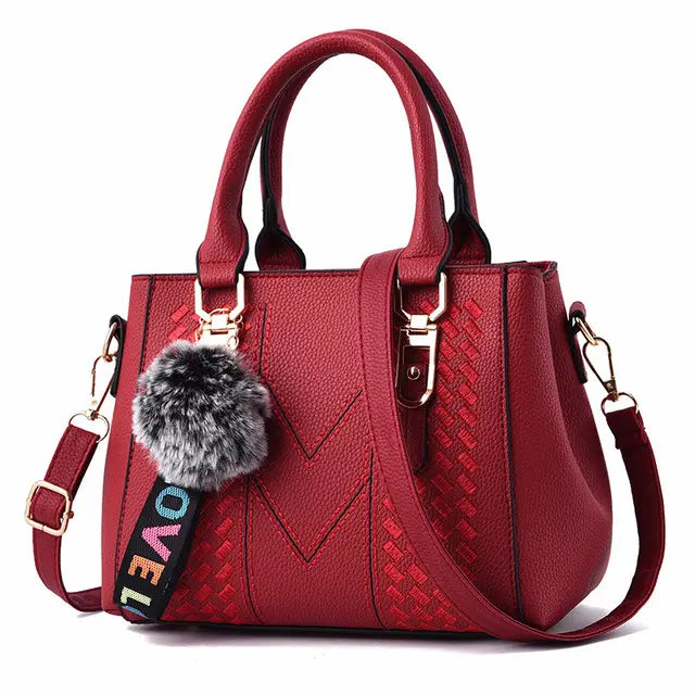 Sac à main city – Bandoulière pratique et pompon tendance ORIS WEAR