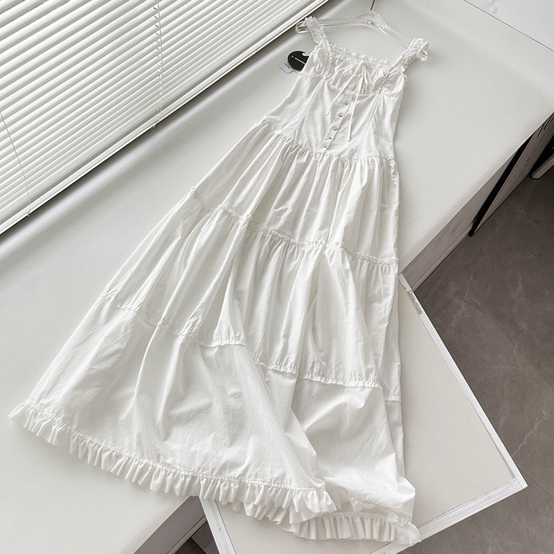 Robe extra longue avec style plissé sur le devant ORIS WEAR