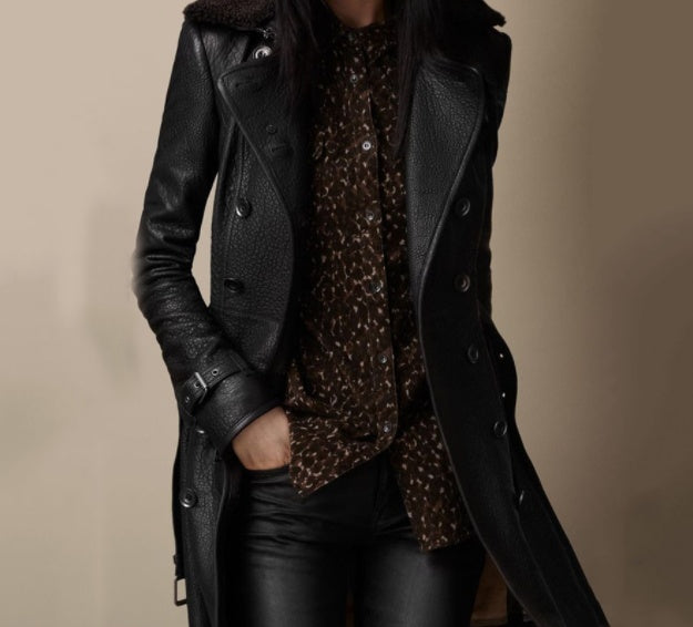 Manteau Élise Élégance en Cuir Suprême ORIS WEAR
