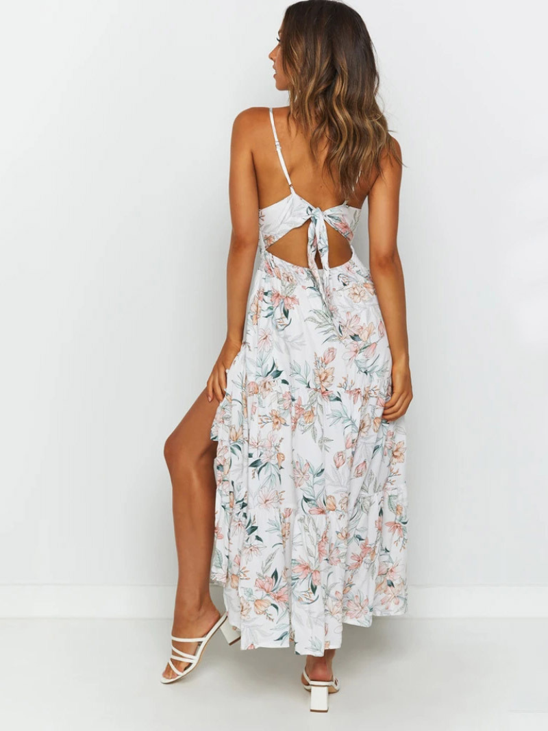 Robe Style Pastoral Fleurie Bretelles ORIS WEAR