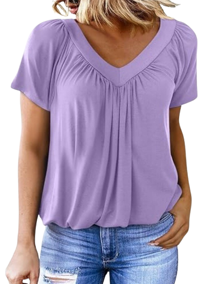 T-shirt Femme Col V Ample ORIS WEAR