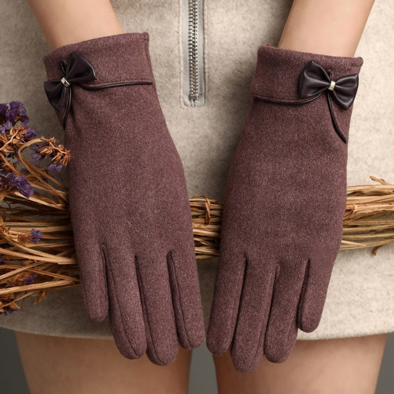 Gants chauds à écran tactile avec nœud papillon ORIS WEAR