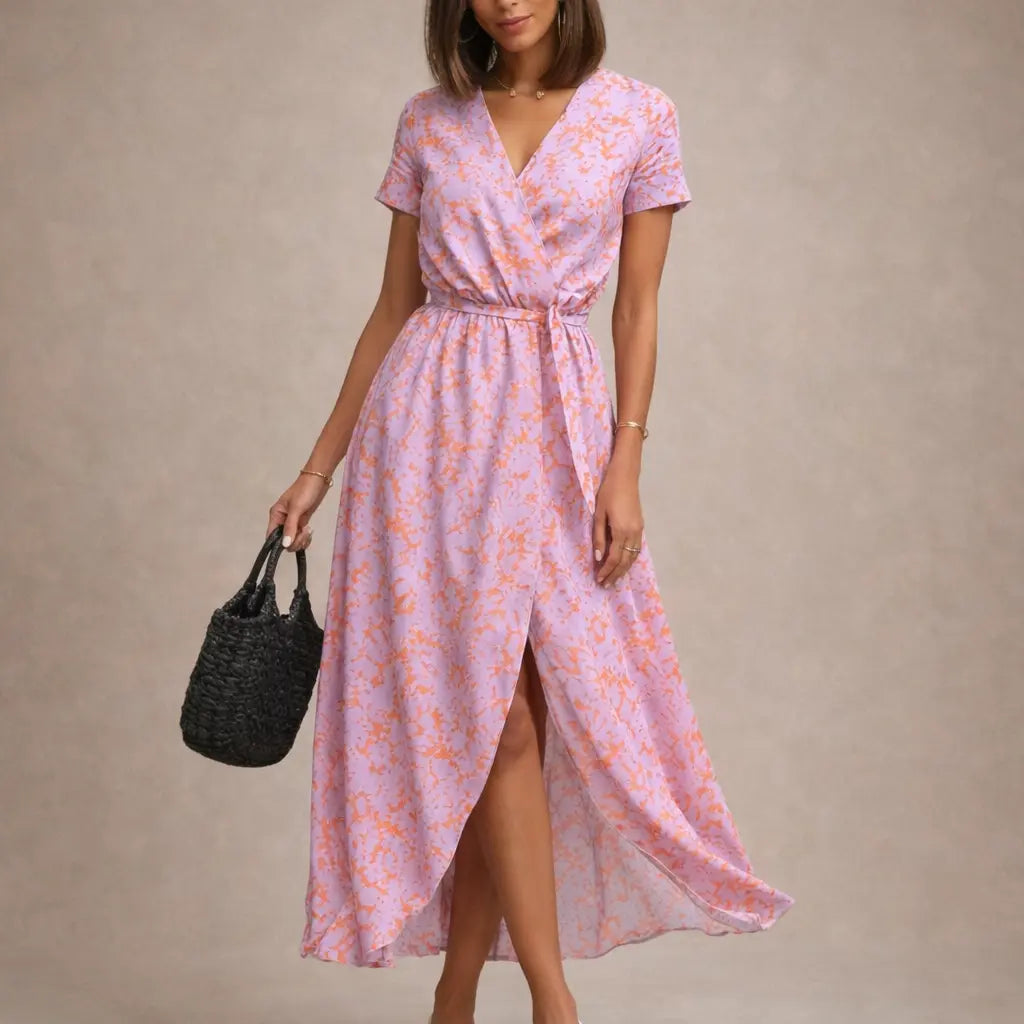 Robe imprimée à coupe évasée ORIS WEAR