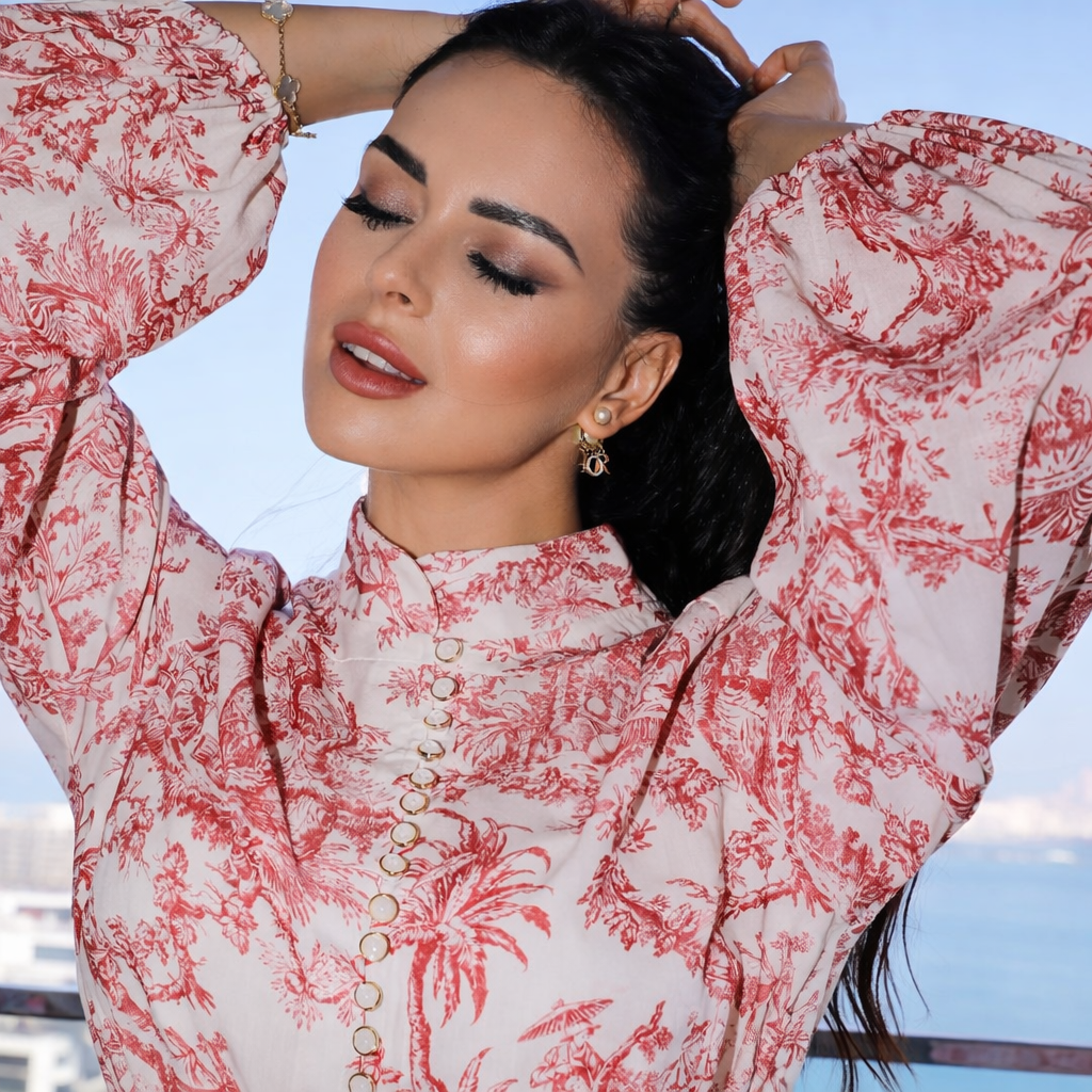 Ensemble Robe Fluide Imprimé Baroque ORIS WEAR