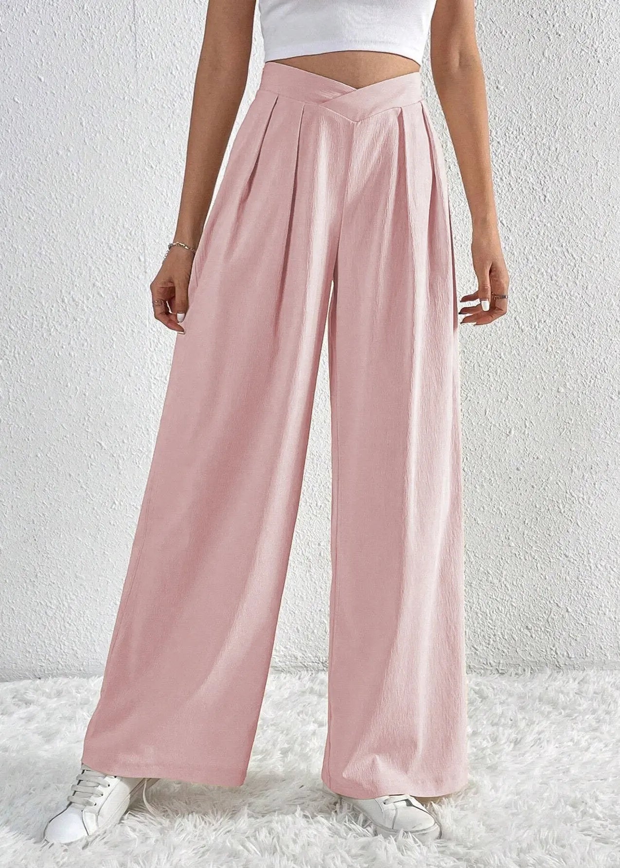 Pantalon large plissé femme été ORIS WEAR