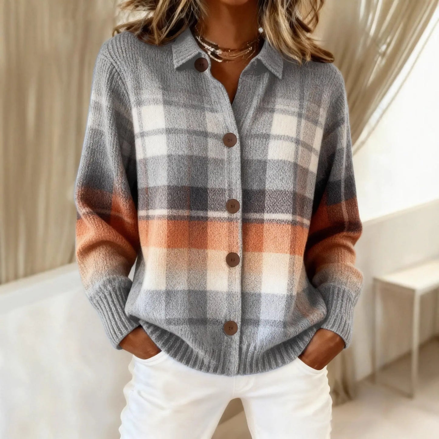 Chemise à carreaux col chemise – Style casual chaud pour la mi-saison ORIS WEAR