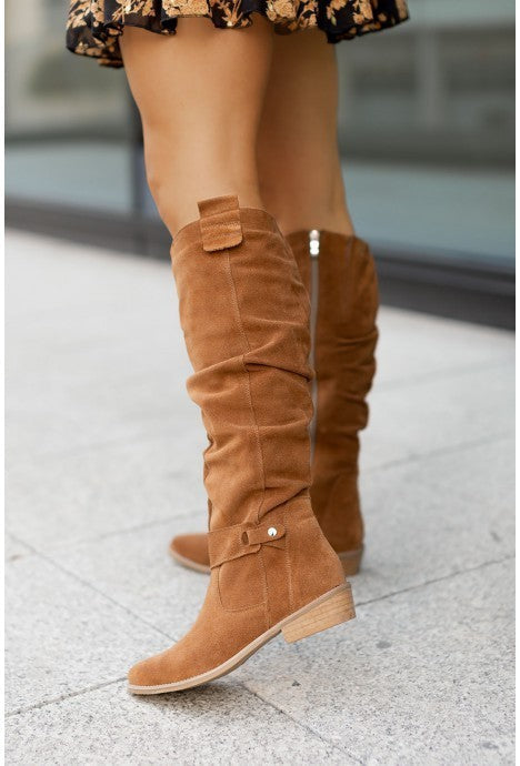 Bottes Suède Femme Élégance Automnale en Suède ORIS WEAR