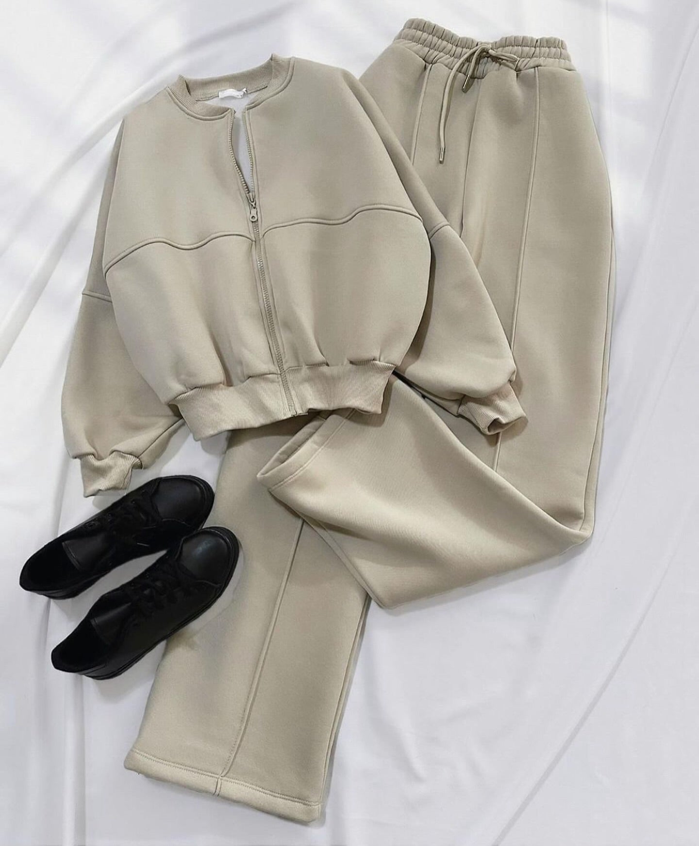 Ensemble Jogging Oversize Zippé