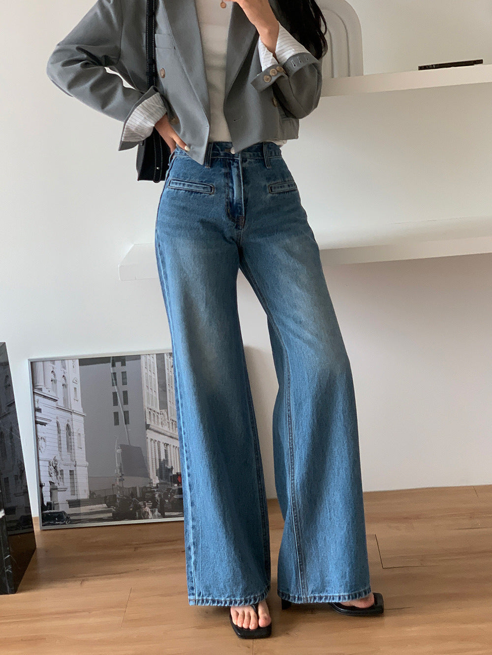 Jean amincissant rétro taille haute ORIS WEAR