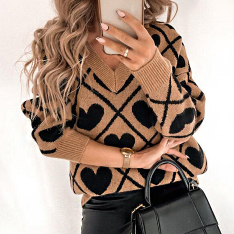 Pull col en v amour ORIS WEAR