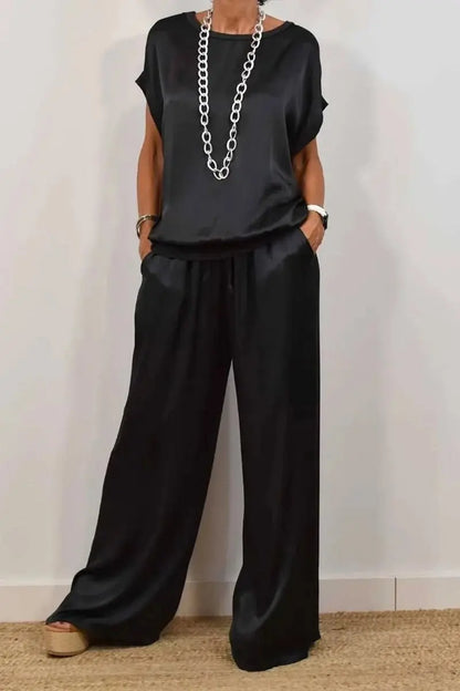 Ensemble Décontracté Élégant Chemise & Pantalon Large ORIS WEAR
