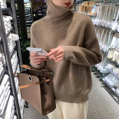 Pull femme fluide abricot — ORIS WEAR