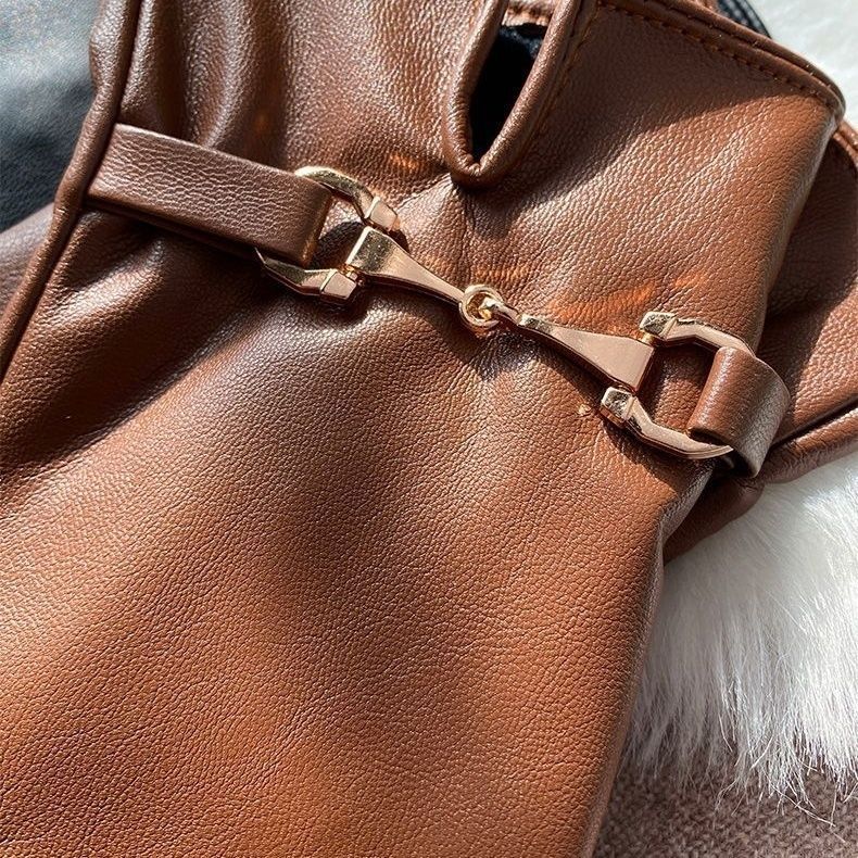 Gants d'hiver chauds pour femmes en polaire PU ORIS WEAR
