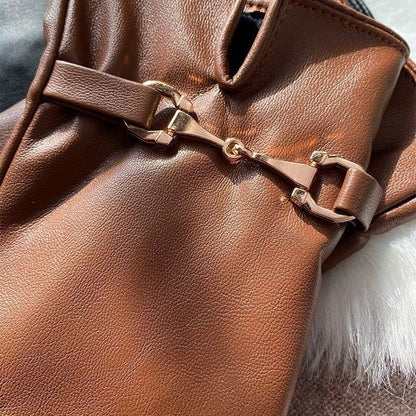 Gants d'hiver chauds pour femmes en polaire PU ORIS WEAR