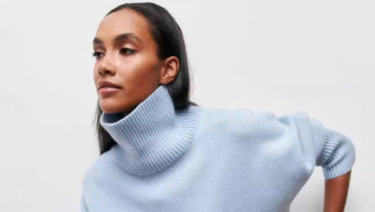 Sweater col roulé chic