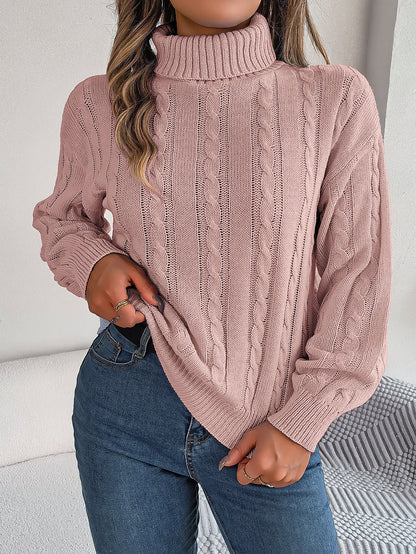 Pull col roulé uni à manches longues – Élégance et confort ORIS WEAR