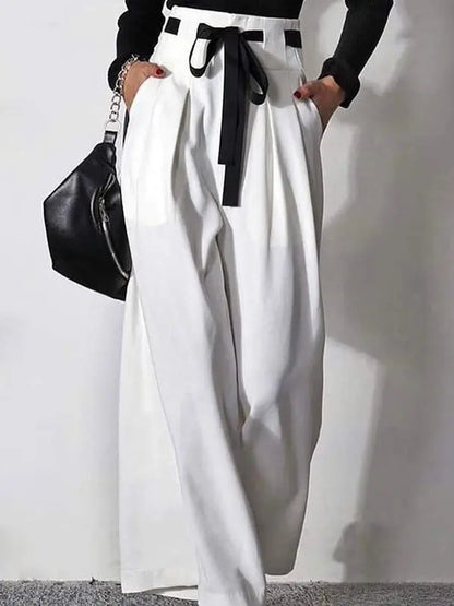 Pantalon Large Taille Haute à Plis ORIS WEAR