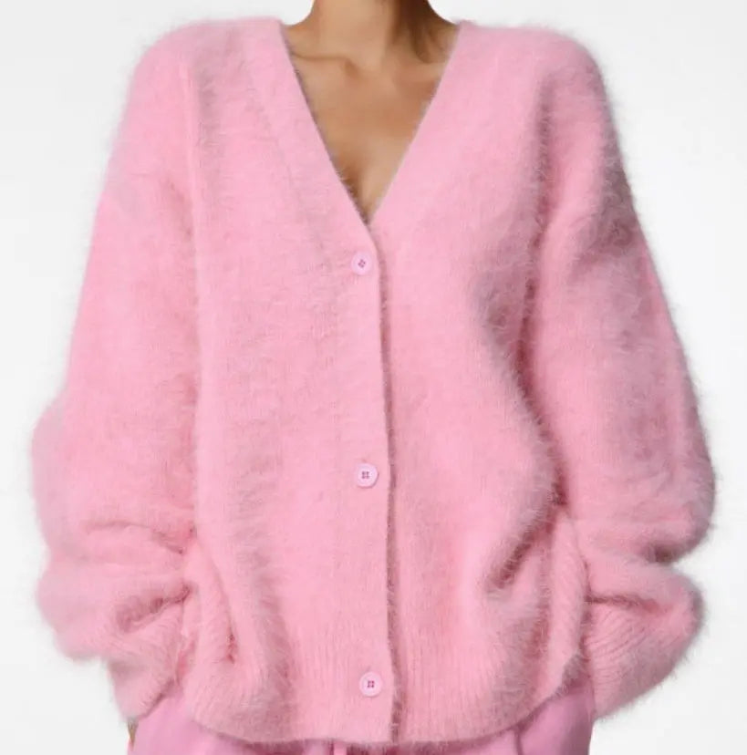 Cardigan Femme Col V – Boutonné, pour l'hiver ORIS WEAR