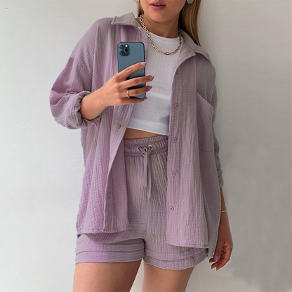 Mode femme fluide violet — ORIS WEAR