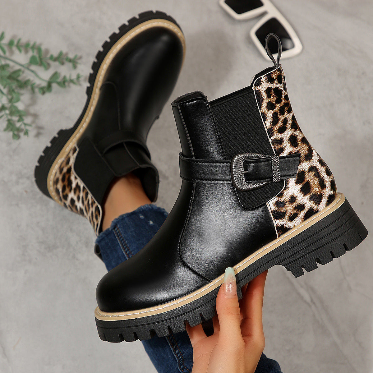 Bottines Chic Léopard Femme ORIS WEAR
