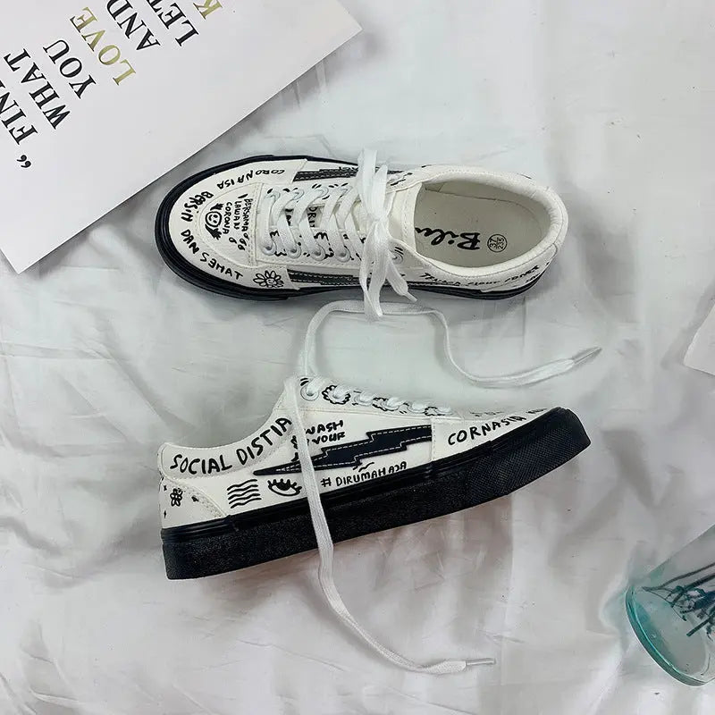 Chaussures Blanches en Toile Style Japonais pour Femmes ORIS WEAR