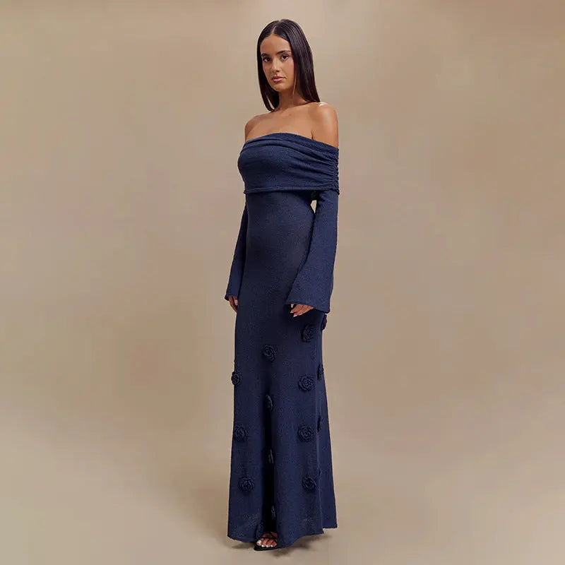Robe Maille Fleurie Transparente pour Plage ou Détente ORIS WEAR