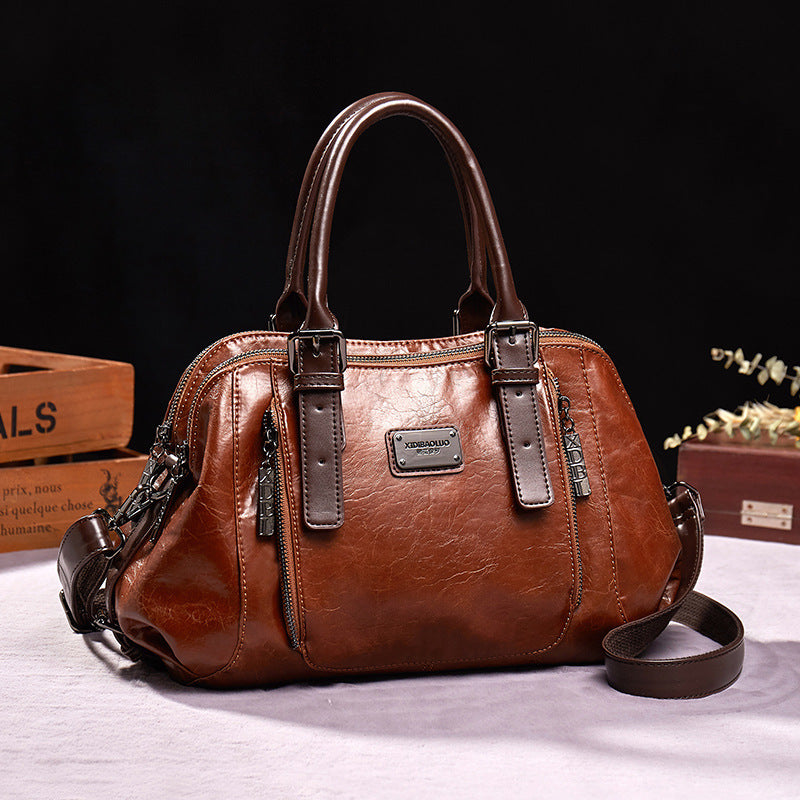Elegant Leather Handbag ORIS WEAR