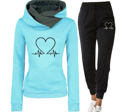 Ensemble Sportif avec Imprimé Cœur et Capuche ORIS WEAR