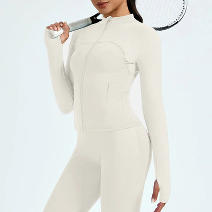 Veste de yoga d'entraînement de course avec un col montant ORIS WEAR