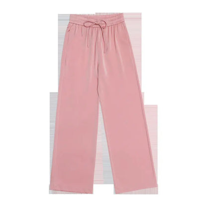 Pantalon Large en Soie Glacée à Imprimé Chic ORIS WEAR