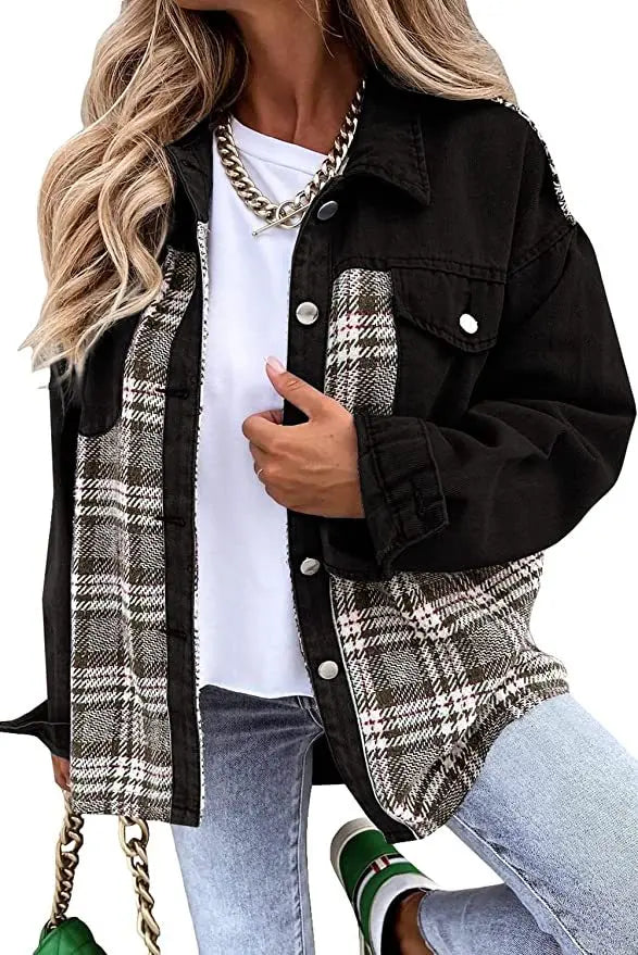 Veste Denim Carreaux Acme