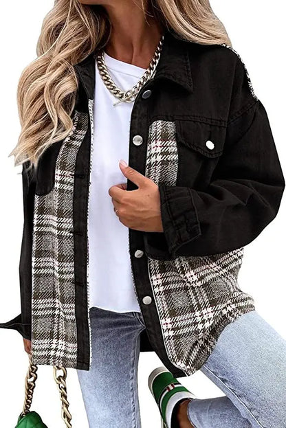 Veste Denim Carreaux Acme
