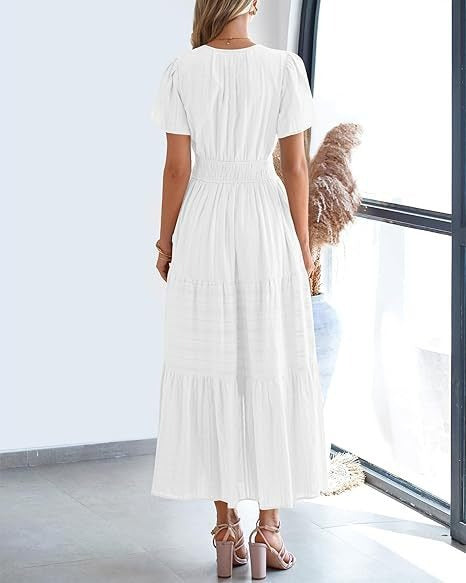 Robe Volantée à Manches Bouffantes ORIS WEAR