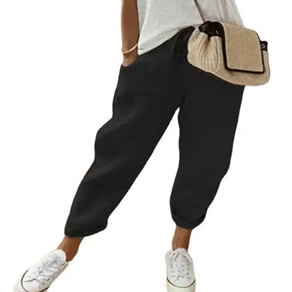 Pantalon Décontracté en Coton et Lin pour Femme ORIS WEAR