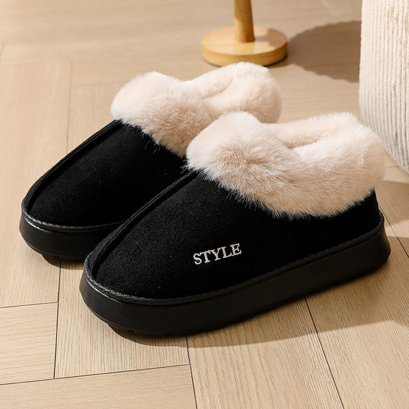 New Suede Cotton Slippers Warm Non-slip Snow Boots ORIS WEAR