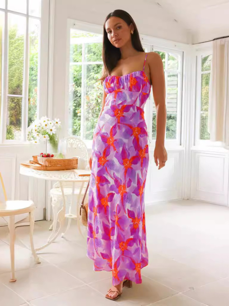 Maya | La Robe Mi-Longue Fleurie élégante ORIS WEAR