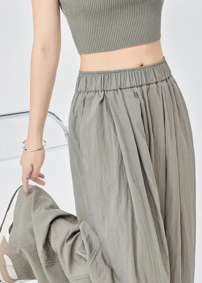 Pantalon large estival gris en Tencel ORIS WEAR