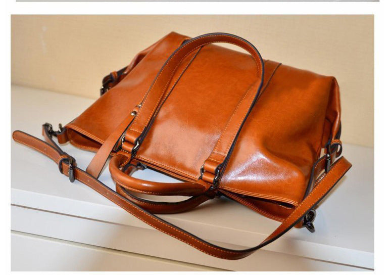 Sac  Cuir Ciré Bandoulière Élégant ORIS WEAR