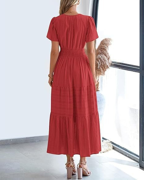 Robe Volantée à Manches Bouffantes ORIS WEAR