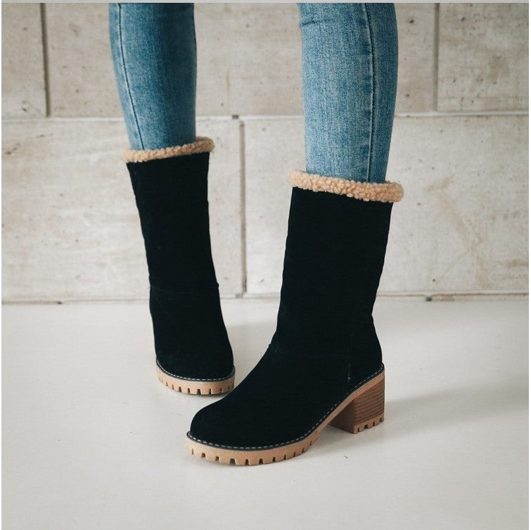 Léa™ – Bottes de neige chaudes et élégantes en cuir ORIS WEAR