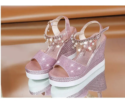 Sandales Compensées Bride Strass ORIS WEAR