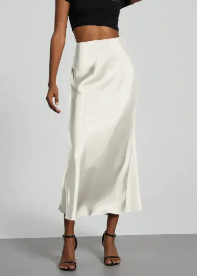 Jupe longue satinée femme élégante chic ORIS WEAR