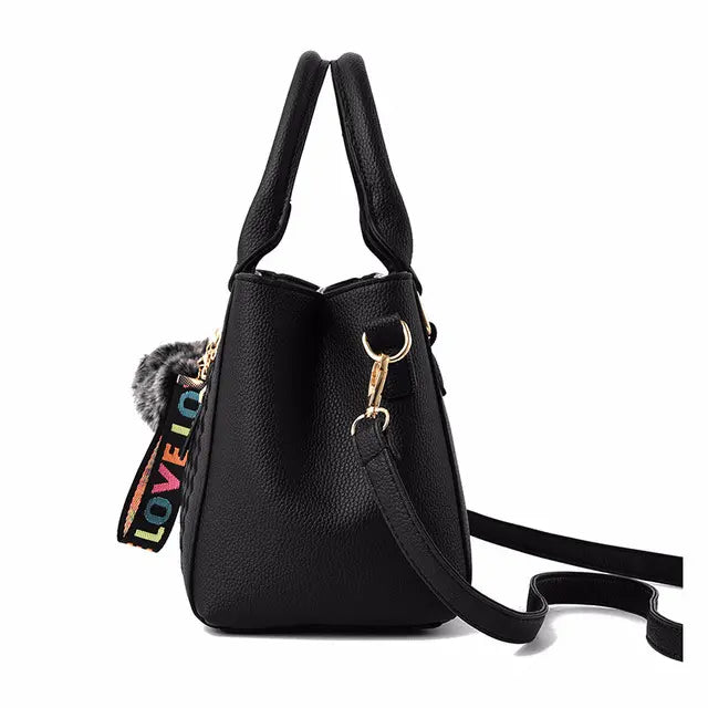 Sac à main city – Bandoulière pratique et pompon tendance ORIS WEAR