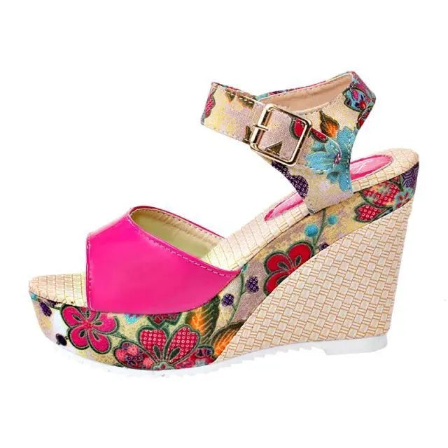 Sandales à Talons Hauts Fleuris ORIS WEAR