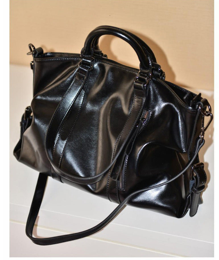 Sac  Cuir Ciré Bandoulière Élégant ORIS WEAR
